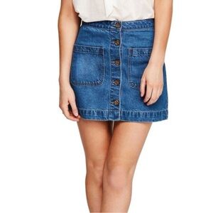 We The Free Jean Skirt 31